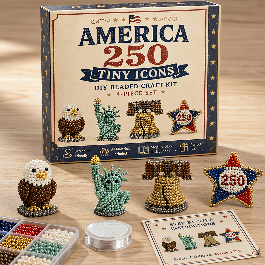 Junafera®🔥Hot Sale - 50% OFF🔥🏆Limited Time Sale 49% OFF🧵✨Petite 3D Beaded Animal Craft Kit