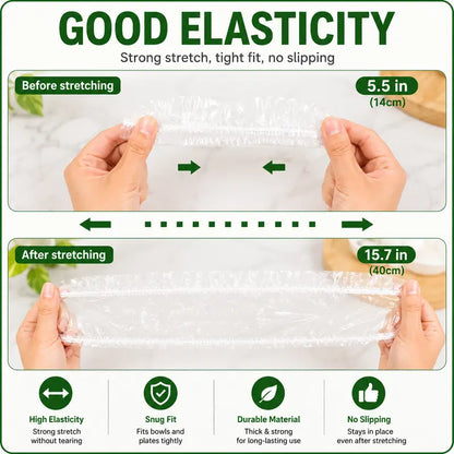 🎉 BUY 1 GET 1 FREE!!! 🎁 100PCS Disposable Elastic Food Covers 🍓✨