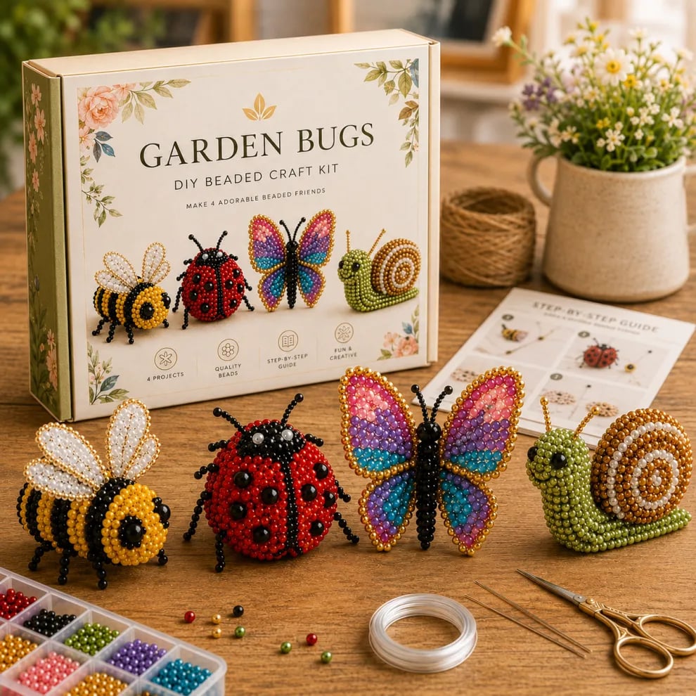 Junafera®🔥Hot Sale - 50% OFF🔥🏆Limited Time Sale 49% OFF🧵✨Petite 3D Beaded Animal Craft Kit