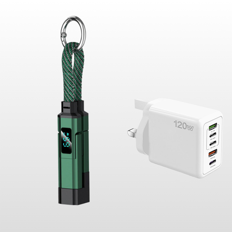 upsell🔥HOT SALE 60% OFF🔥Junafera® 4-in-1 Digital Display Keychain Charging Cable