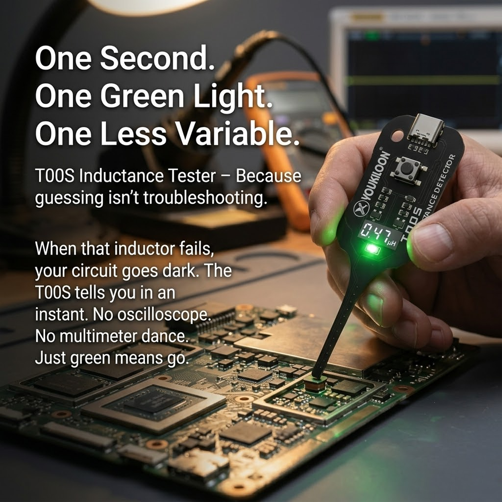 Junafera® 🥳2026 HOT SALE🥳💞50K+ SOLD!💡⚙️ 50% OFF! In-Circuit Inductor Tester – One-button simplicity, clear indicator. Non-contact, rapid diagnosis. A must-have for electronics repair. 📟🕊️