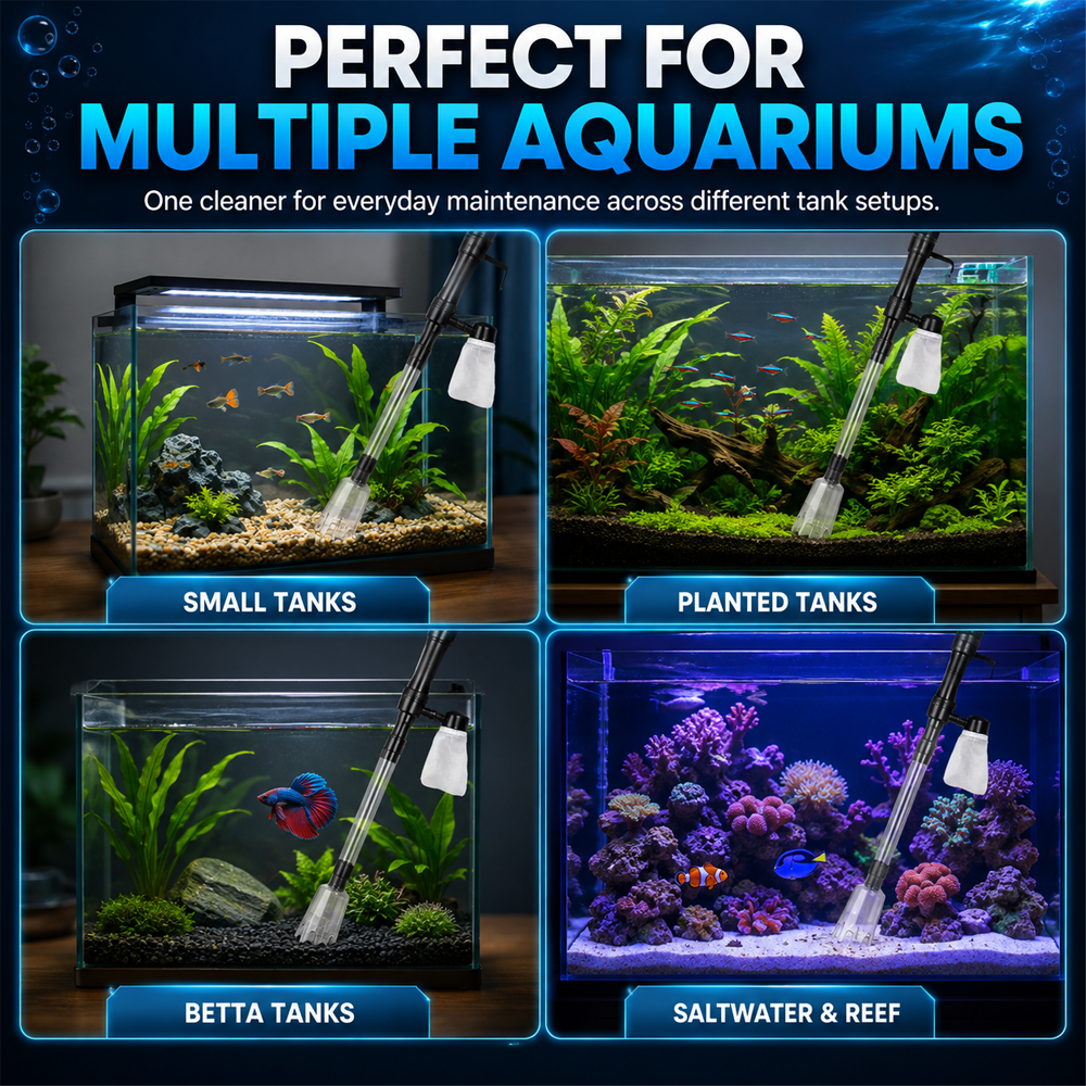 🎉50% off 🔥 Junafera® Electric Aquarium Gravel Cleaner✨