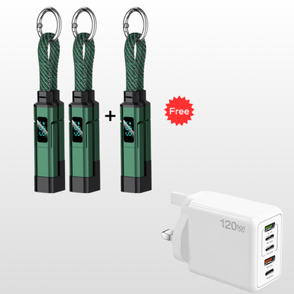 upsell🔥HOT SALE 60% OFF🔥Junafera® 4-in-1 Digital Display Keychain Charging Cable