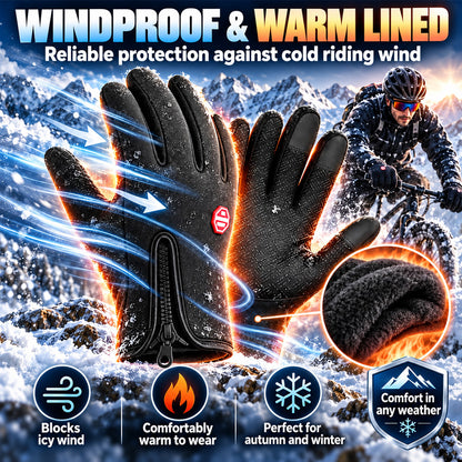BUY 1 GET 1 FREE!!!🧤All-Weather Winter Gloves: Waterproof, Windproof, Thermal Lined & Smart Touchscreen with Zipper Non-Slip Grip, Windproof & Waterproof Thermal Hand Protection
