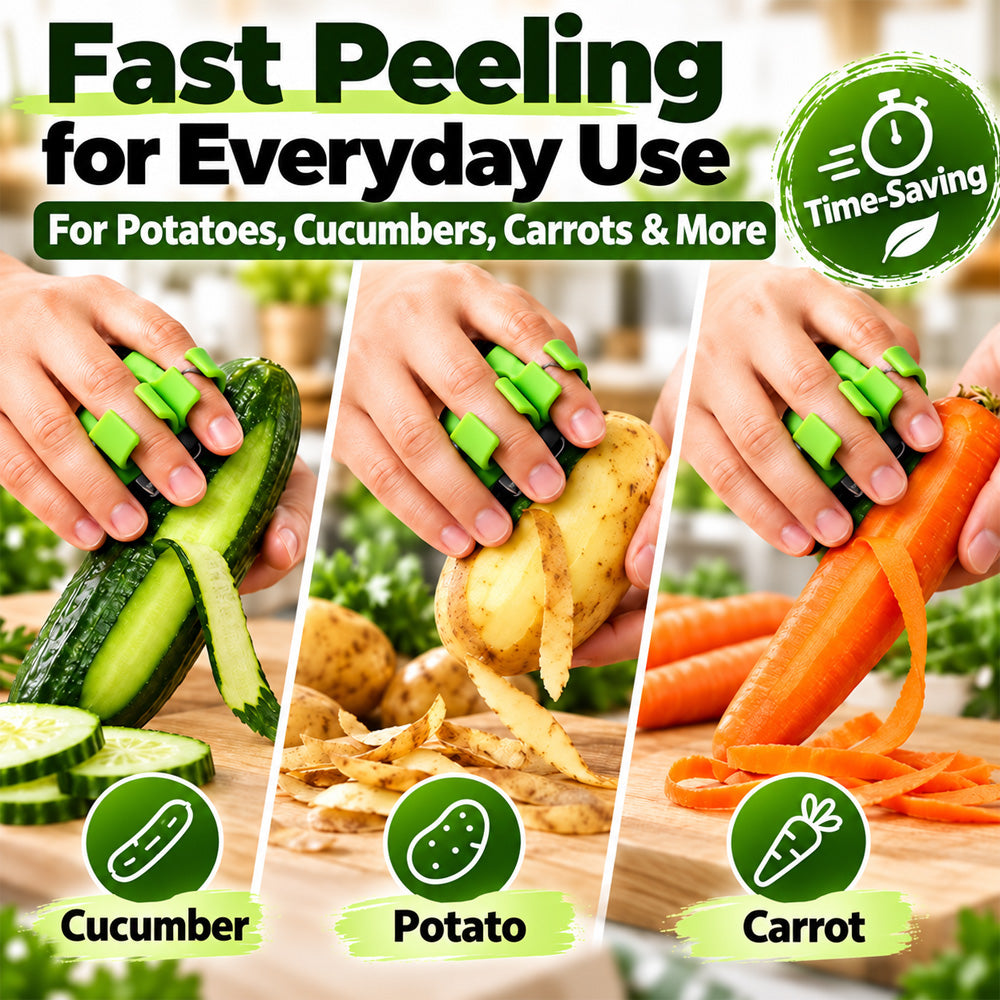 🔪🥔  Ergonomic Fruit & Vegetable Peelers with Soft Grips 🍎🥕Fast Peeling