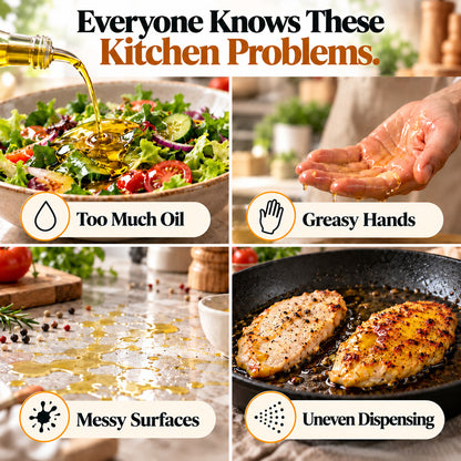 UPSELL 🍳✨Refillable Fine Mist Olive Oil Sprayer – Even Spray Cooking Oil Dispenser for Air Fryers, Grilling, Baking & Everyday Kitchen Use
