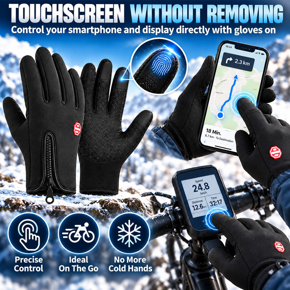 BUY 1 GET 1 FREE!!!🧤All-Weather Winter Gloves: Waterproof, Windproof, Thermal Lined & Smart Touchscreen with Zipper Non-Slip Grip, Windproof & Waterproof Thermal Hand Protection