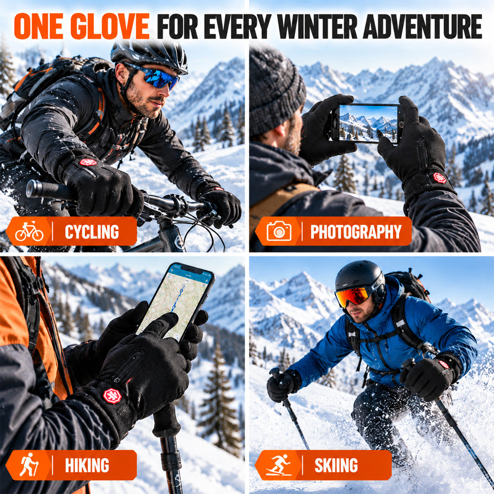 BUY 1 GET 1 FREE!!!🧤All-Weather Winter Gloves: Waterproof, Windproof, Thermal Lined & Smart Touchscreen with Zipper Non-Slip Grip, Windproof & Waterproof Thermal Hand Protection