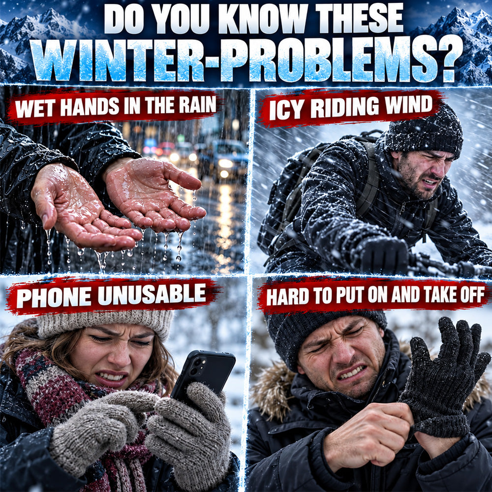 BUY 1 GET 1 FREE!!!🧤All-Weather Winter Gloves: Waterproof, Windproof, Thermal Lined & Smart Touchscreen with Zipper Non-Slip Grip, Windproof & Waterproof Thermal Hand Protection