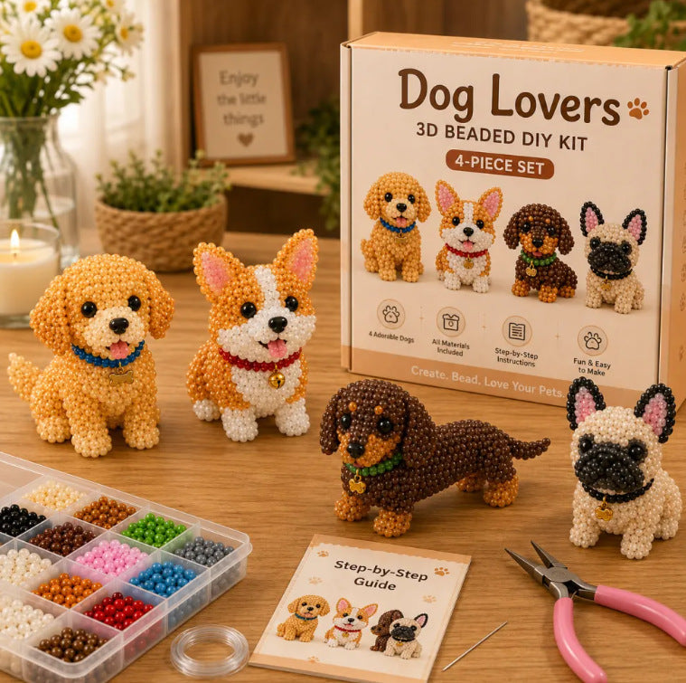 Junafera®🔥Hot Sale - 50% OFF🔥🏆Limited Time Sale 49% OFF🧵✨Petite 3D Beaded Animal Craft Kit