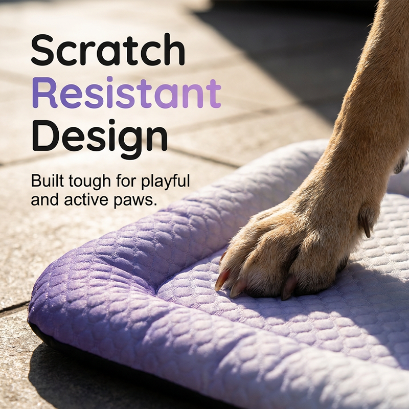❄️Junafera® Pet Cooling Mat for Dogs & Cats 🐾  Naturally Cool Ice-Silk Pad • Breathable, Washable & Soft