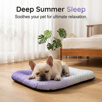 ❄️Junafera® Pet Cooling Mat for Dogs & Cats 🐾  Naturally Cool Ice-Silk Pad • Breathable, Washable & Soft