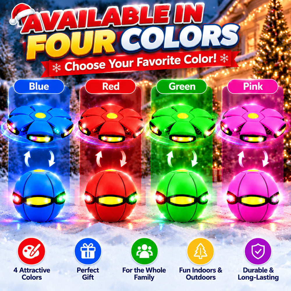 upsell🎁Christmas Special – 2-in-1 Light-Up Transforming Disc Ball | Family Party Game🎄