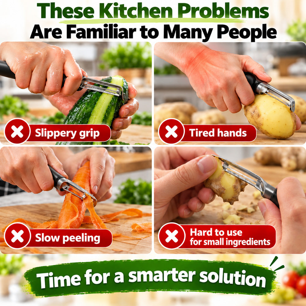 🔪🥔  Ergonomic Fruit & Vegetable Peelers with Soft Grips 🍎🥕Fast Peeling