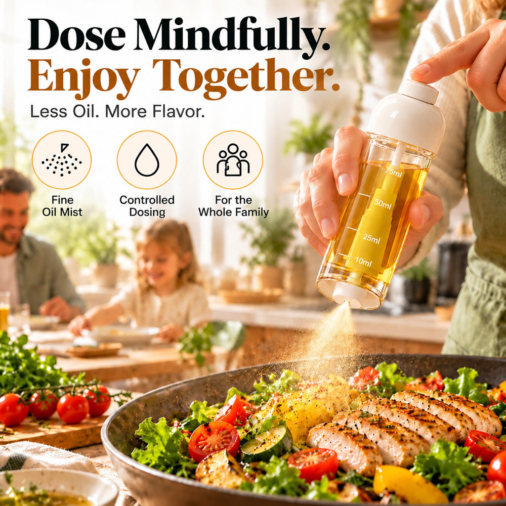 UPSELL 🍳✨Refillable Fine Mist Olive Oil Sprayer – Even Spray Cooking Oil Dispenser for Air Fryers, Grilling, Baking & Everyday Kitchen Use