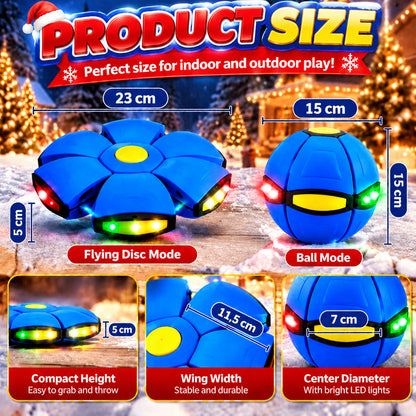 upsell🎁Christmas Special – 2-in-1 Light-Up Transforming Disc Ball | Family Party Game🎄