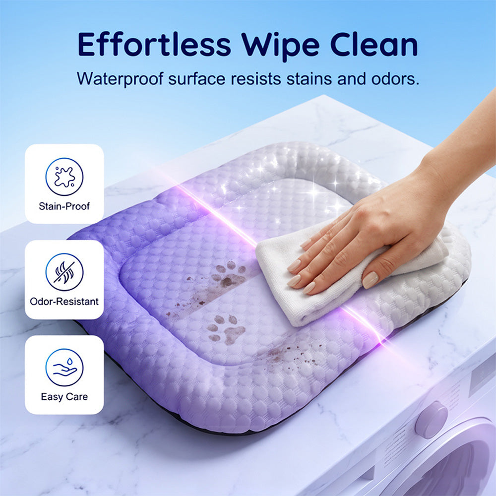 ❄️Junafera® Pet Cooling Mat for Dogs & Cats 🐾  Naturally Cool Ice-Silk Pad • Breathable, Washable & Soft