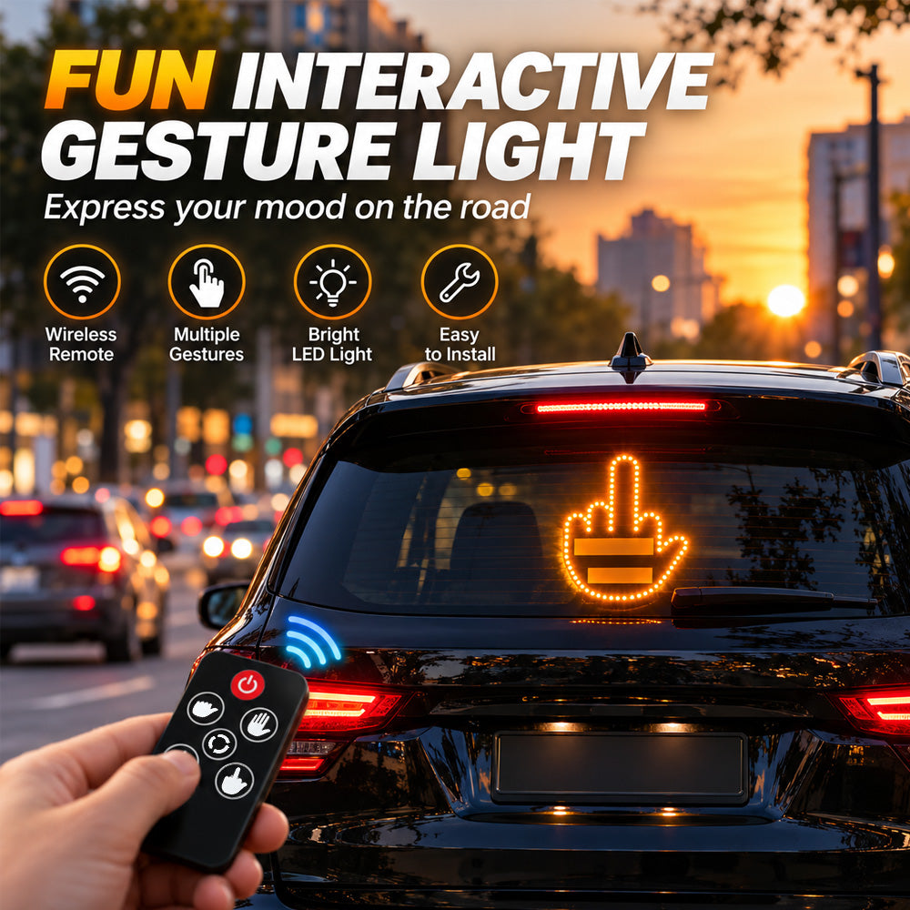 LED Car Gesture Light – Your Mood, Your Message