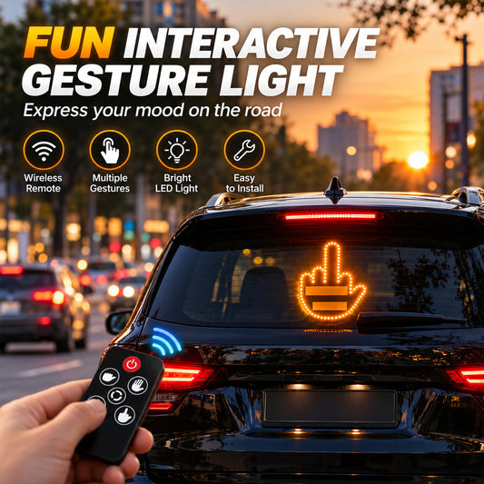 LED Car Gesture Light – Your Mood, Your Message