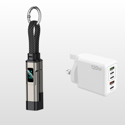 upsell🔥HOT SALE 60% OFF🔥Junafera® 4-in-1 Digital Display Keychain Charging Cable