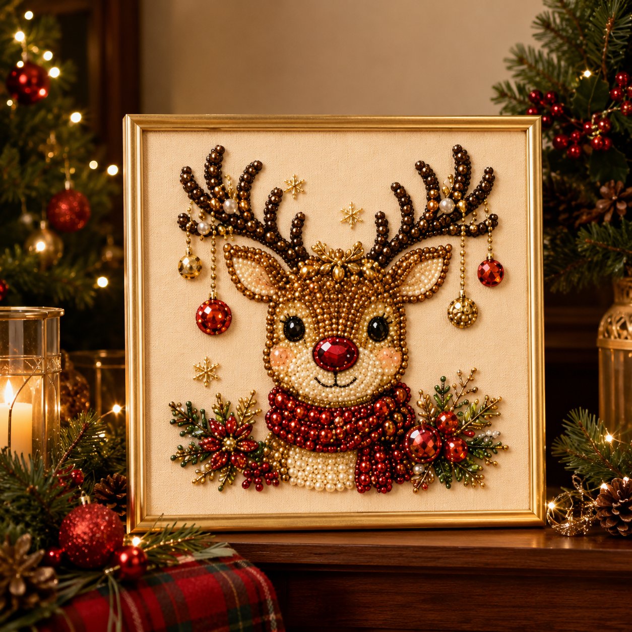 🎨💎Zero-Skill Needed | Junafera® 3D DIY Christmas Pearl Art Kit