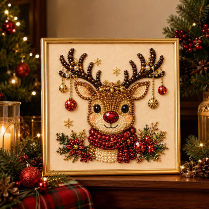 🎨💎Zero-Skill Needed | Junafera® 3D DIY Christmas Pearl Art Kit