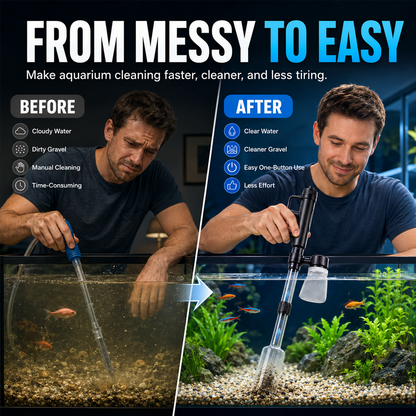🎉50% off 🔥 Junafera® Electric Aquarium Gravel Cleaner✨
