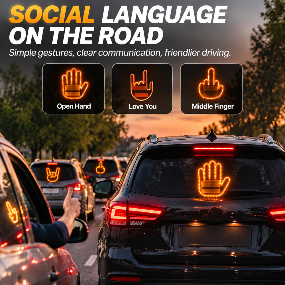 LED Car Gesture Light – Your Mood, Your Message