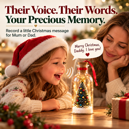 UPSELL🎄 Christmas Voice Keepsake Bottle – Little Voices, Love Notes & Memories to Treasure 🎁