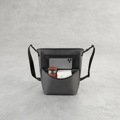 Mozeylocosh Universal Car Organizer: Multi-Pocket Storage Bag with Integrated Dog Barrier for Safe and Tidy Travels