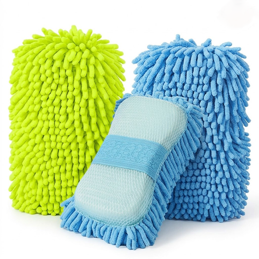 Mozeylocosh Elite Series Microfiber Car Wash Mitt - Scratch-Free Professional Detailing Glove, High-Density & Ultra-Absorbent