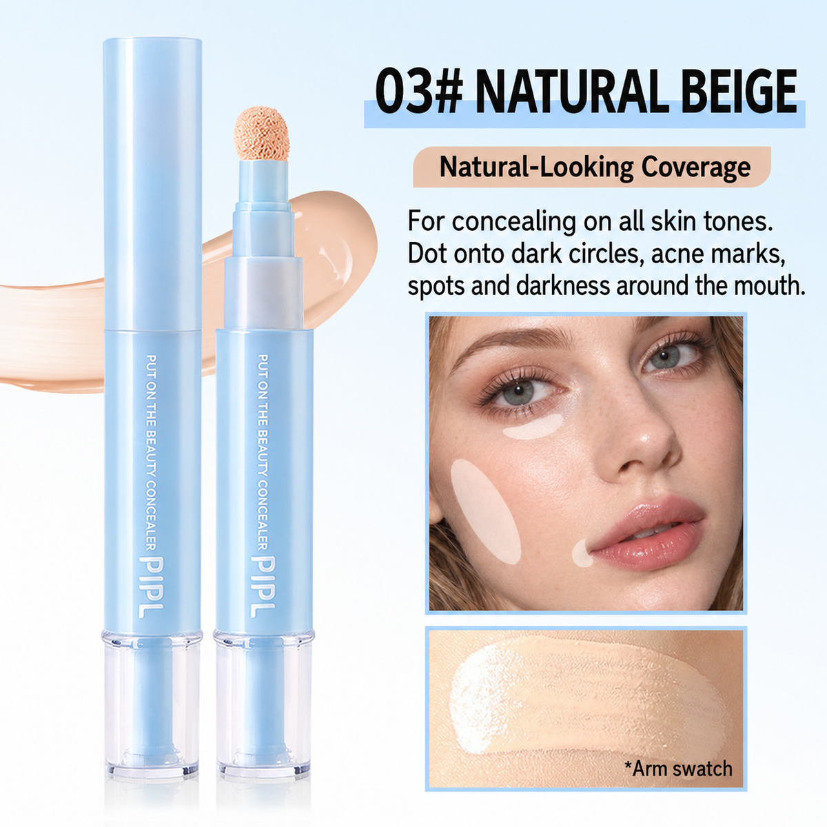 🔥Buy 1 Get 1 Free ( 2 Pcs Total ) NOW!💄Multipurpose Hydrating Liquid Concealer Pen  ✨