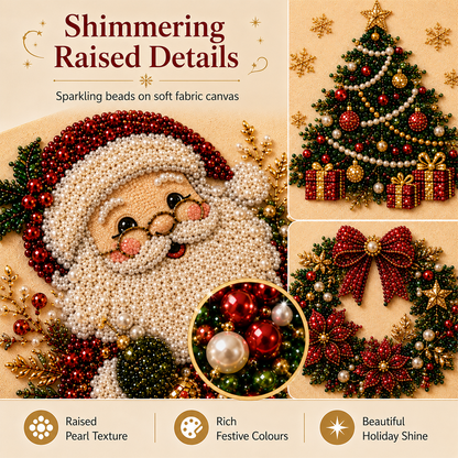 🎨💎Zero-Skill Needed | Junafera® 3D DIY Christmas Pearl Art Kit