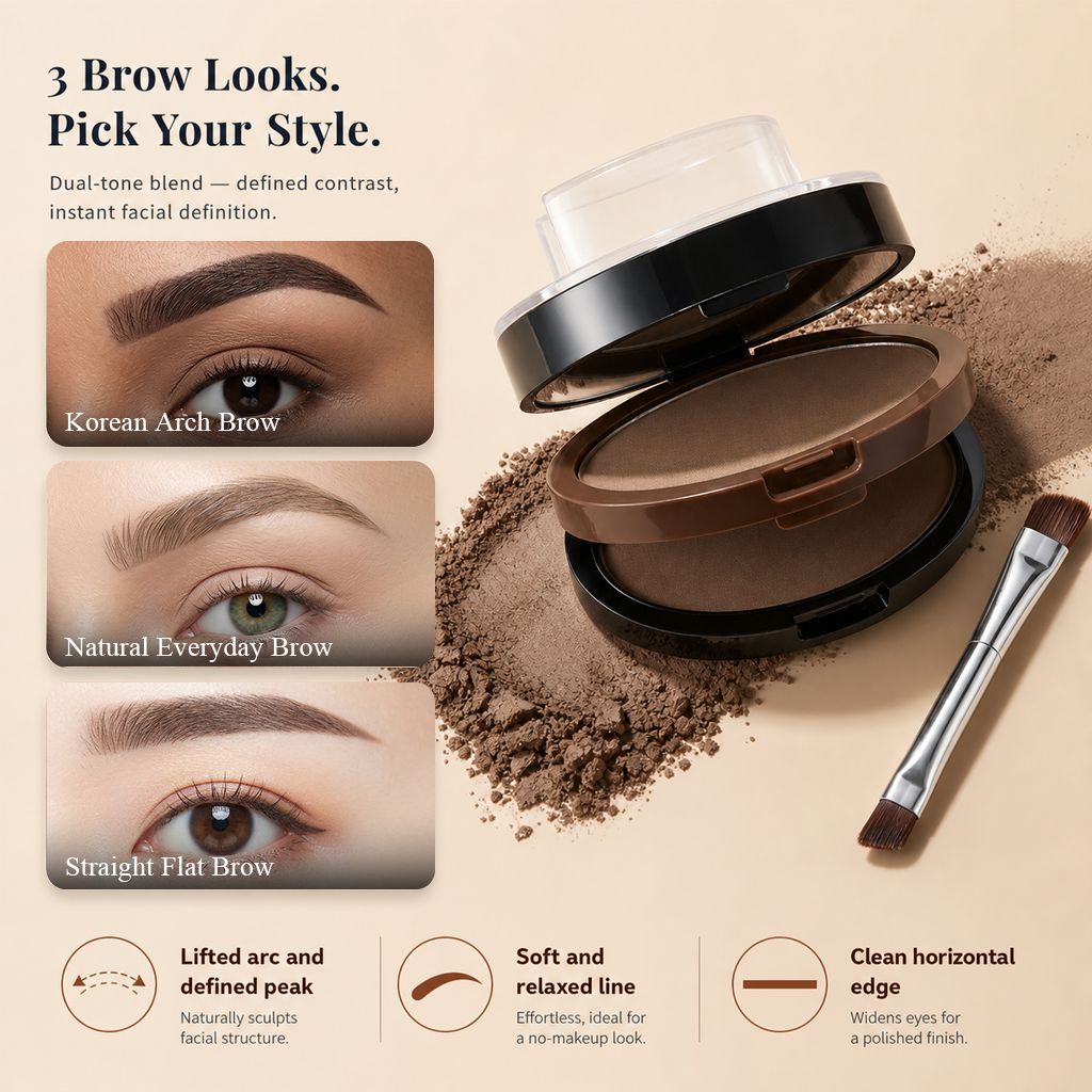 🥳2026 HOT SALE🥳💞50K+ SOLD!🖌️✨ 50% OFF! Instant Adjustable Eyebrow Stamp – Two‑color brow powder, waterproof & smudge‑proof. Natural, full brows in seconds! 💕🎀