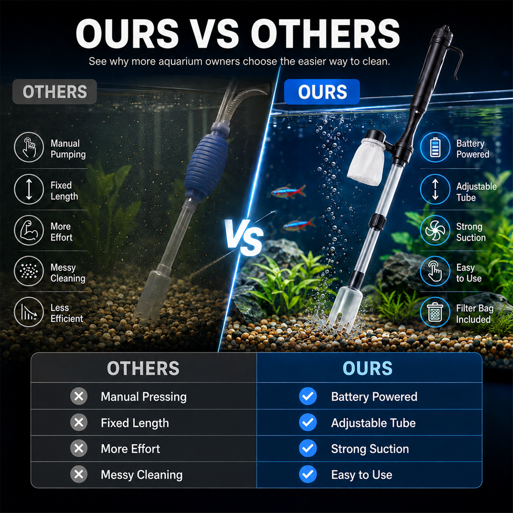 🎉50% off 🔥 Junafera® Electric Aquarium Gravel Cleaner✨