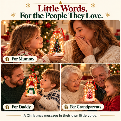 UPSELL🎄 Christmas Voice Keepsake Bottle – Little Voices, Love Notes & Memories to Treasure 🎁