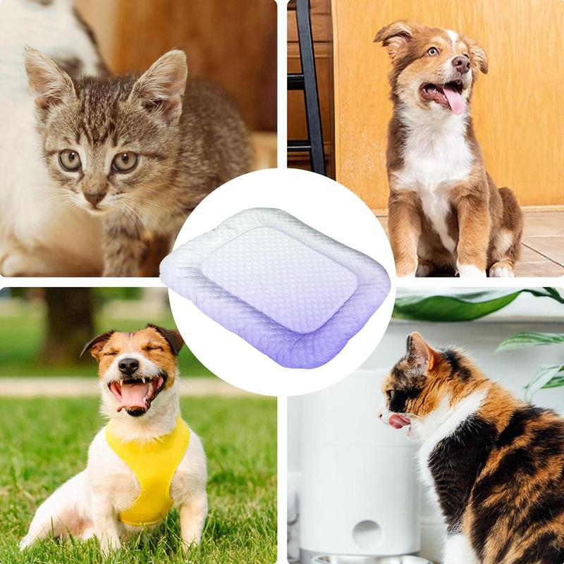 ❄️Junafera® Pet Cooling Mat for Dogs & Cats 🐾  Naturally Cool Ice-Silk Pad • Breathable, Washable & Soft