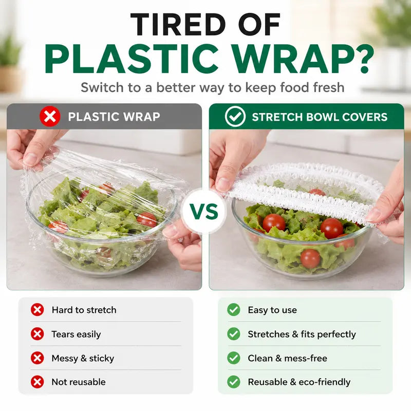 🎉 BUY 1 GET 1 FREE!!! 🎁 100PCS Disposable Elastic Food Covers 🍓✨