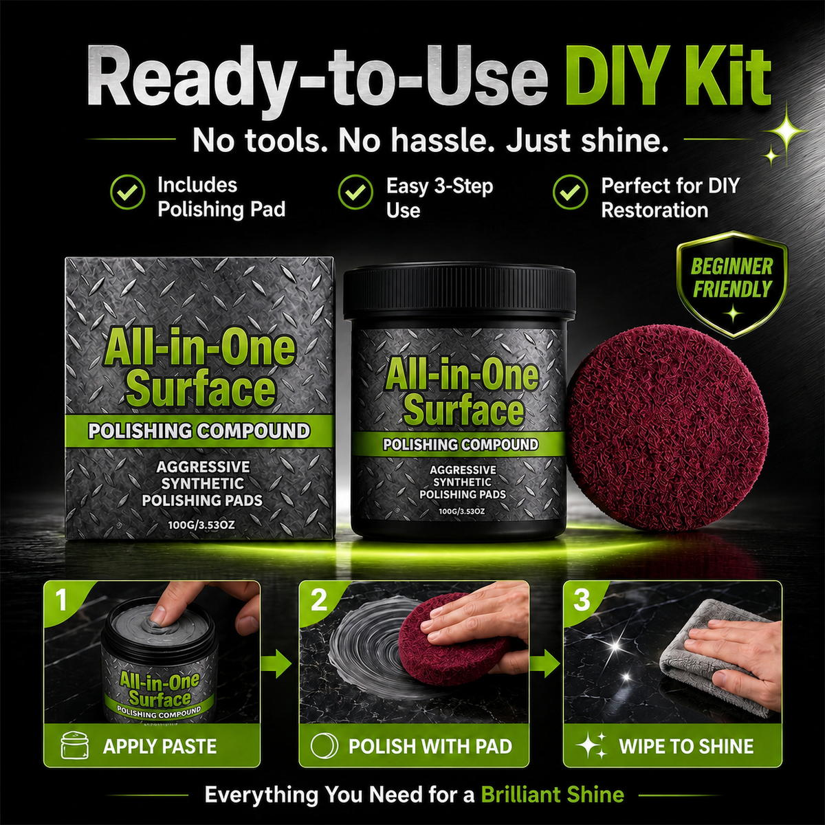 upsell 🎉HOT SALE✨All-in-One Surface Restoration Polish with Pad😎