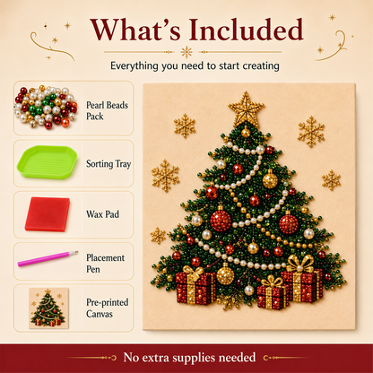 🎨💎Zero-Skill Needed | Junafera® 3D DIY Christmas Pearl Art Kit