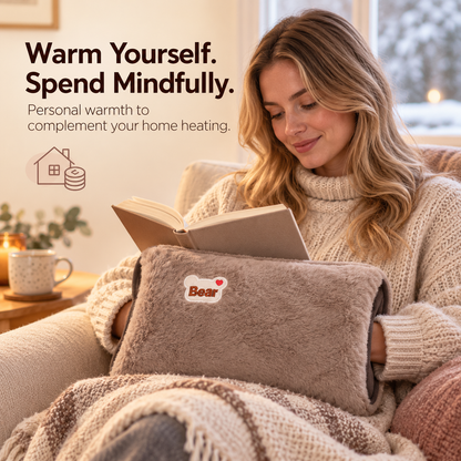 🔥 Winter Special 🧸 Fast-Heating Electric Hot Water Bottle & Soft Plush Hand Warmer — Cosy Comfort for Home, Office & Relaxing Evenings ❄️🏡