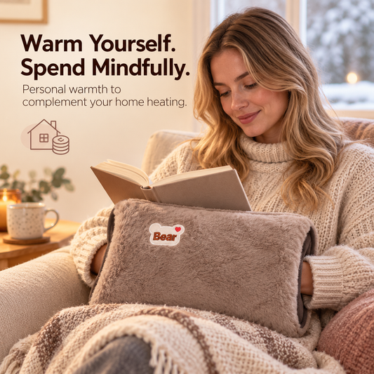 🔥 Winter Special 🧸 Fast-Heating Electric Hot Water Bottle & Soft Plush Hand Warmer — Cosy Comfort for Home, Office & Relaxing Evenings ❄️🏡