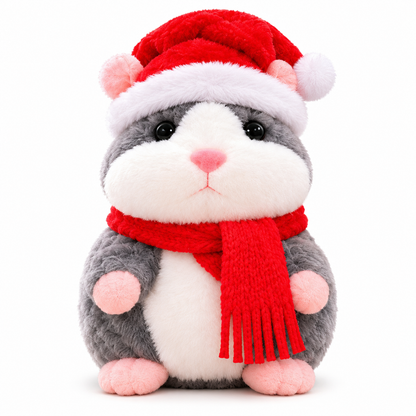 🎄 Talking Hamster Plush – Interactive Learning Toy & Fun Christmas Gift for Kids 🎁