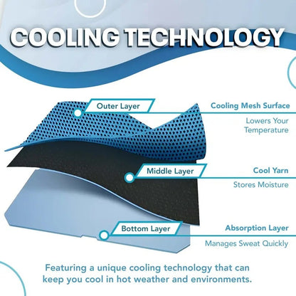 upsell 🎁Last Day Buy 1 Get 1 Free 🔥BQODQO® Cold Sweat Towel You Can Use Anywhere, Anytime! Reusable Soft Absorbent Cooling Portable