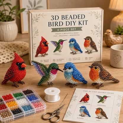 Junafera®🔥Hot Sale - 50% OFF🔥🏆Limited Time Sale 49% OFF🧵✨Petite 3D Beaded Animal Craft Kit