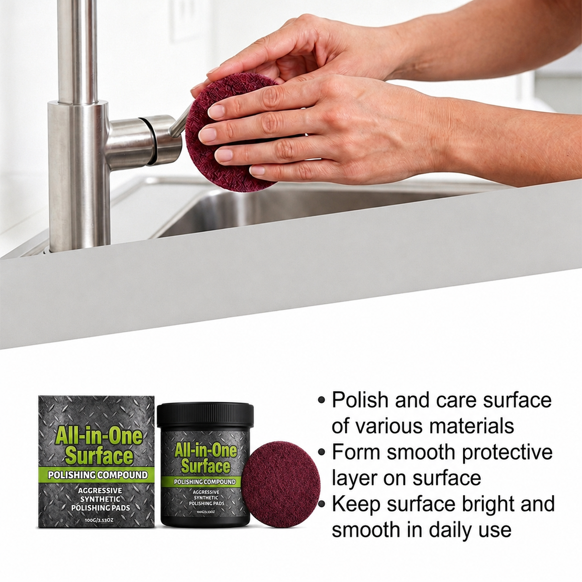 upsell 🎉HOT SALE✨All-in-One Surface Restoration Polish with Pad😎