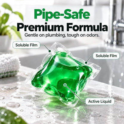 🥳Buy 1 Get 1 Free – 100 PCS !! Drain Deodorizer Pods – Bio‑enzyme formula neutralizes smells at the source. Instant fresh scent, no harsh chemicals. 🚰✅