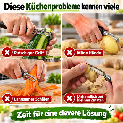 UPSELL🔪🥔 2-Piece Palm Peeler Set – Ergonomic Fruit & Vegetable Peelers with Soft Grips 🍎🥕Fast Peeling