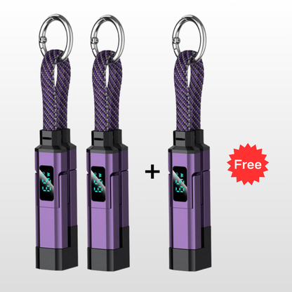 upsell🔥HOT SALE 60% OFF🔥Junafera® 4-in-1 Digital Display Keychain Charging Cable