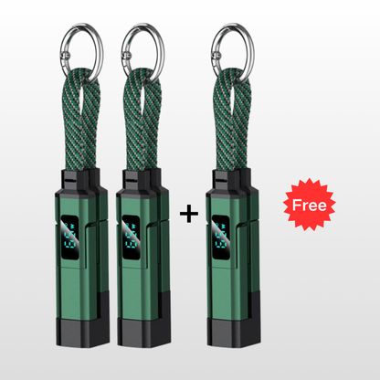 upsell🔥HOT SALE 60% OFF🔥Junafera® 4-in-1 Digital Display Keychain Charging Cable
